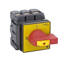 Выключатель-Разъединитель 3P 80A IP20 с красной рукояткой на дверцу 4 винта 1 замок  MSD80360R  SE