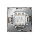 ArtGallery Песочный Выключатель 2-клавишный КНОПОЧНЫЙ, 10АХ, механизм, быстрозажим. клем.  GAL001217S  SE