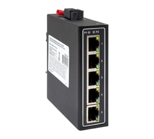 Промышленный неуправляемый коммутатор U-5T, 5 портов 10/100Base-T(X) RJ45, монтаж на динрейку TSX TSX-U-5TEKF