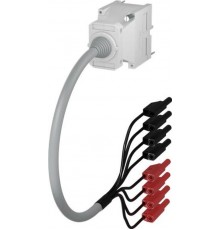 Разъем для цепей напряжения COR-T-5, 2x4 полюса, 4 серых зажима+ 4 красных зажима  1SNA167933R1600  TE