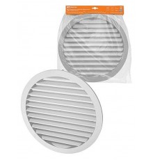 Решетка вентиляционная круглая алюминиевая с москитной сеткой, с фланцем d315, внеш. D350,  SQ1807-0806  TDM