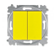ABB Levit Жёлтый / дымчатый чёрный Выключатель 2-кл.  3559H-A05445 64W  2CHH590545A6064  ABB