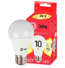 Лампа светодиодная RED LINE ECO LED A60-10W-827-E27 E27 / Е27 10Вт груша теплый белый свет  Б0028006  ЭРА