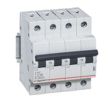 Выключатель автоматический четырехполюсный RX3 4500 16А C 4,5кА  419741  Legrand