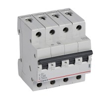 Выключатель автоматический четырехполюсный RX3 4500 20А C 4,5кА  419742  Legrand
