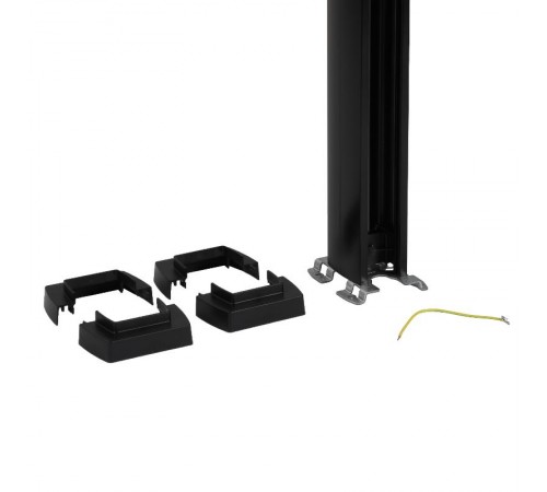 Snap-On колонна алюминиевая с крышкой из пластика 1 секция 2,77 метра, с возможностью увеличения высоты колонны до 4,05 метра, цвет черный  653012  