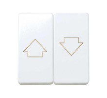 Simon 27 Клавиша (2 шт) навыключатель двухклавишного кнопочный для управления жалюзи, с пиктограммой "стрелка  27028-35  Simon