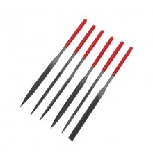 Набор надфилей 160х4 мм, 6 шт., обрезиненные рукоятки  KR-12-4102  Kranz