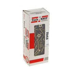 Саморезы универсальные 35х4,0 мм (200 шт) желтые - коробка с окном ( 0,378 кг)  102244  Tech-KREP