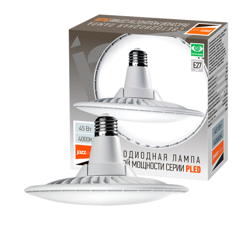 Лампа светодиодная промышленная PLED-HP-UFO 45w 4000K E27 D180*104mm  .5039209  JAZZWAY