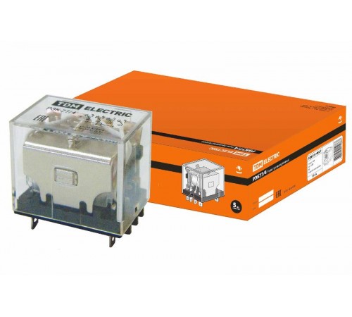 Реле РЭК77/4 10А  12В AC   SQ0701-0027  TDM