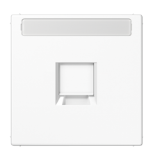 Плата (фиксация защёлкиванием) для одного модуля с полем для надписи; термопласт; белый  LS1969-15NAWEWW  Jung