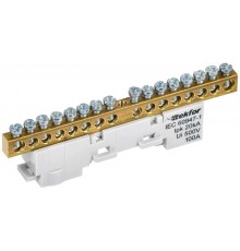 TEKFOR Шина L "фаза" неизолированная на универсальном держателе 6х9-16-Ср  TF-NN10-16-DL-K03  IEK