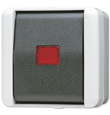 Выключатель контрольный для накладного монтажа универсальный IP44 806KOW Jung