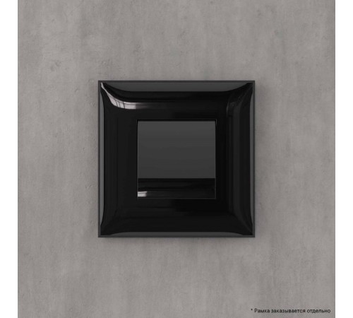 Вывод кабеля из стены "Avanti", "Черный квадрат"  4402983  DKC