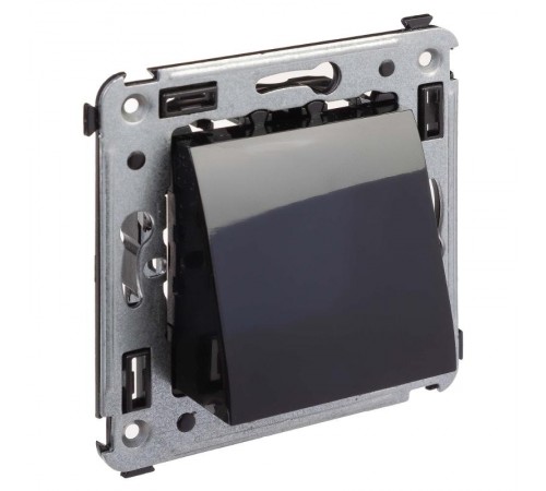 Вывод кабеля из стены "Avanti", "Черный квадрат"  4402983  DKC