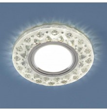 Светильник точечный встраиваемый 2222 MR16 CL прозрачный с подсветкой  a043145  Elektrostandard