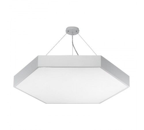 Светильник светодиодный Geometria Hexagon SPO-122-W-40K-066 66Вт 4000К 4800Лм IP40 800*800*80 белый подвесной  Б0050552  ЭРА