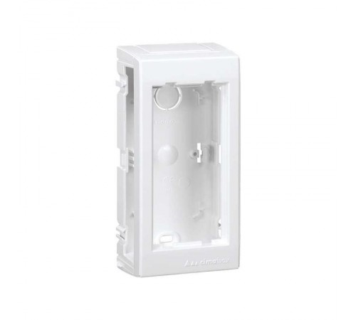 Simon Connect Дополнительный блок настенный на 1 S-модуль Сима Про, поверхностный монтаж, белый  SBC150-9  Simon