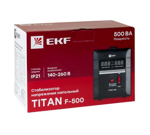 Стабилизатор напряжения напольный 0,5 кВт EKF PROxima  stab-f-500  EKF