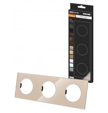 Рамка тройная шампань, стекло, "Байкал"   SQ1819-0504  TDM