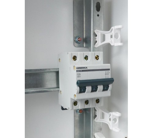 Выключатель автоматический трехполюсный ВА47-29 25А C 4,5кА  MVA25-3-025-C  GENERICA