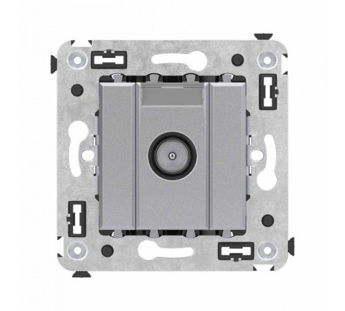 Розетка TV оконечная в стену, "Avanti", "Закаленная сталь"  4404523  DKC