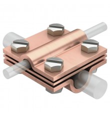 Соединитель прутка крестовой  * (252 8-10X16 CU)  5312442  OBO Bettermann