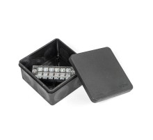 Коробка распределительная двухкомпонентная (HF) в комплекте с 6-кл. зажимами, сечение до 2,5 мм, 100х100х50 черная IP66 PR80.0173  Промрукав