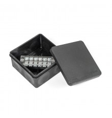 Коробка распределительная двухкомпонентная (HF) в комплекте с 6-кл. зажимами, сечение до 2,5 мм, 100х100х50 черная IP66 PR80.0173  Промрукав