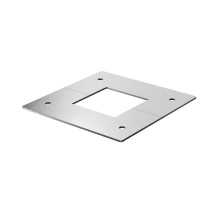 Накладка потолочная колонны ISS130130 отверстие 47х47 мм, габарит 107х107х2 мм, сталь RAL 9006  6286821  OBO Bettermann