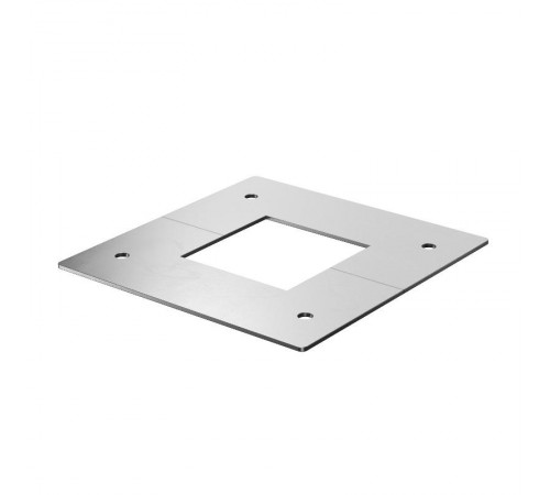 Накладка потолочная колонны ISS130130 отверстие 47х47 мм, габарит 107х107х2 мм, сталь RAL 9006  6286821  OBO Bettermann