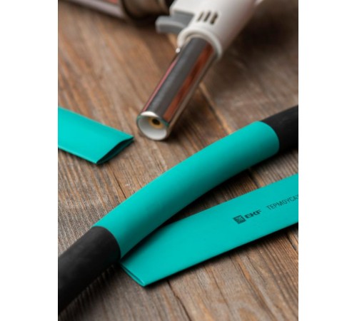 Термоусаживаемая трубка ТУТ нг 25/12,5 зеленая EKF PROxima  tut-25-j-1m  EKF