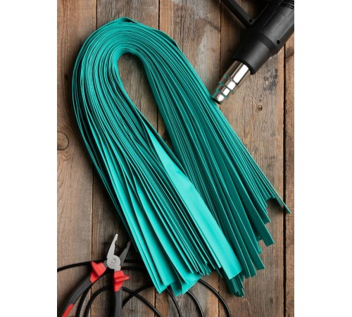 Термоусаживаемая трубка ТУТ нг 25/12,5 зеленая EKF PROxima  tut-25-j-1m  EKF