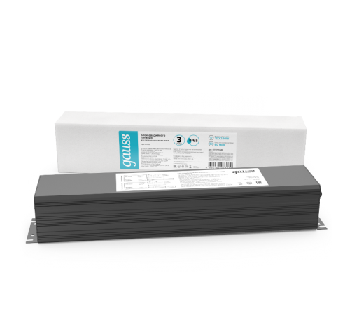 Блок аварийного питания  IP65 418*87*68мм 220W на 1 час Universal  997911020  Gauss