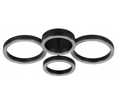 Светильник потолочный светодиодный Rivoli Flora 6191-201 LED 75Вт 3000-6000К чёрный с пультом  Б0068425  Rivoli