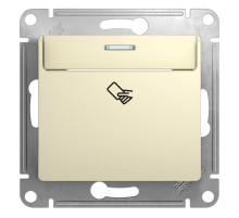 Glossa Бежевый Выключатель карточный, сх.6  GSL000269  SE