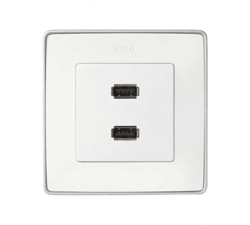 Simon 75 Механизм Коннектор 2 x USB 2.0 типа A "мама", S82, S82N, S82 Detail  7501090-039  Simon