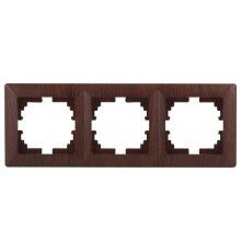 4-503-10 Intro Рамка на 3 поста, СУ, Solo, венге  Б0043422  Intro