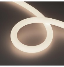 Светодиодная лента герметичная MOONLIGHT-TOP-A336-D25mm 24V Day4000 360deg (14.4 W/m, IP65, 2835, 5m, wire x2) (Arlight, Вывод кабеля прямой)  036273