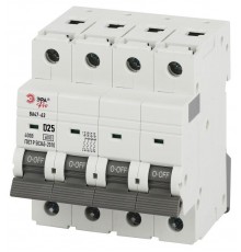 Автоматический выключатель PRO VA63-4P25D6 ВА47-63 4P 25А кривая D 6кА   Б0063243  ЭРА