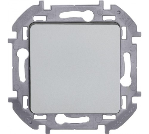 Inspiria Алюминий Переключатель проходной 1-клавишный С/У без рамки  673652  Legrand