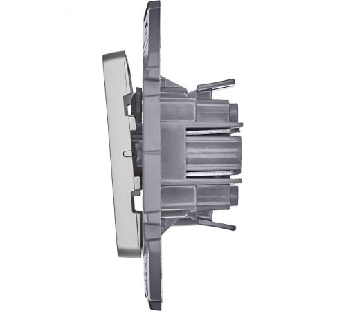 Inspiria Алюминий Переключатель проходной 1-клавишный С/У без рамки  673652  Legrand