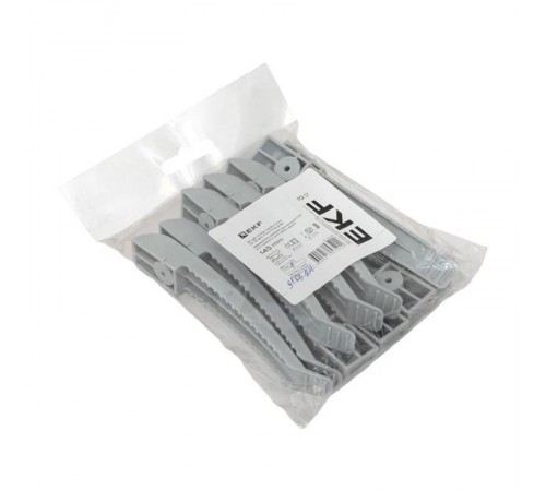 Держатель кабеля односторонний для прямого монтажа (145мм) серый (10шт)  ch-1-g-145  EKF