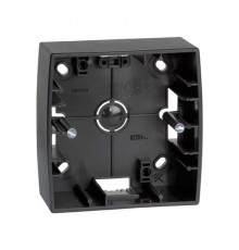 Simon 82 Монтажная коробка для накладного монтажа, 1 пост, 89х89х27мм, S82, S82N, графит  82750-38  Simon