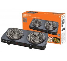 Электроплитка двухконф. ЭПС2 230 В, 2х1 кВт, спираль, черная,  SQ2504-0016  TDM
