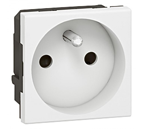 Розетка Mosaic 2М 2P фр.ст.с ключ.  077114  Legrand