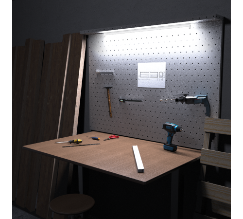 Светильник светодиодный TL Basic линейный матовый 10W 4000K 867*22*33, 700лм 1/25  930411210  Gauss