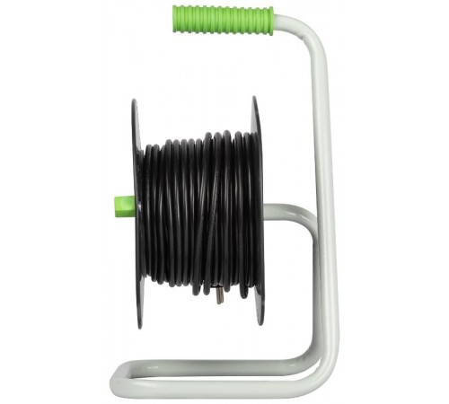 Удлинитель силовой ЭРА GREEN LINE KAT-3x1-40m Greenline на катушке пластик 4 розетки с заземлением 40м ПВС 3x1мм2   Б0065116  ЭРА