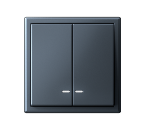 ArtGallery Грифель Выключатель 2-клавишный с подсветкой, сх.5а, 10АХ, механизм  GAL000753  SE